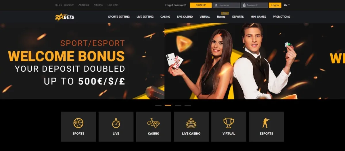 20Bets homepage